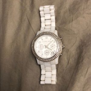 Michael Kors white ceramic watch